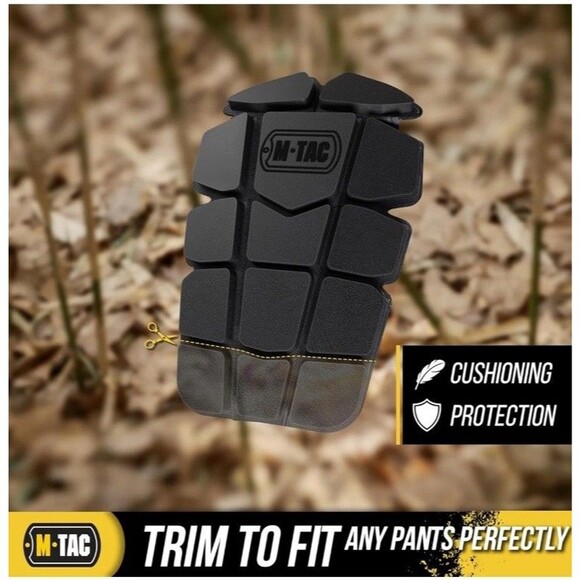 M-Tac Knee Pad Lot of 2 Pairs Insert Men Construction Tactical Black Utility New - Picture 2 of 8